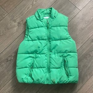 JUSTICE girls green WINTER VEST